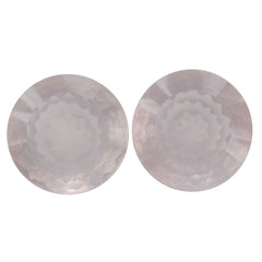 ROSE QUARTZ NIRVANA CUT ROUND (DES#81) 12MM 5.30 Cts.