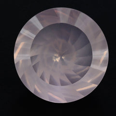 ROSE QUARTZ CHAKRA CUT ROUND (DES#82) 12MM 5.10 Cts.