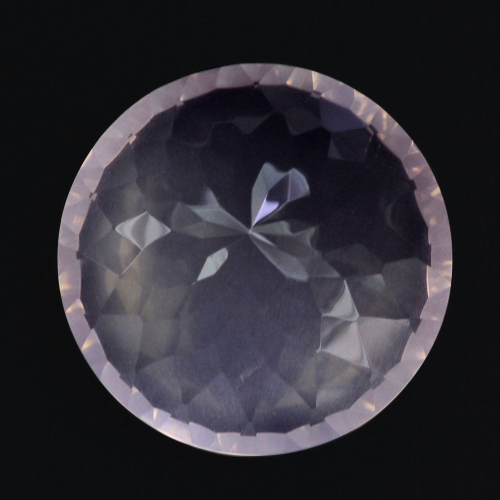 ROSE QUARTZ CONCAVE CUT ROUND (DES#46) 15MM 11.32 Cts.