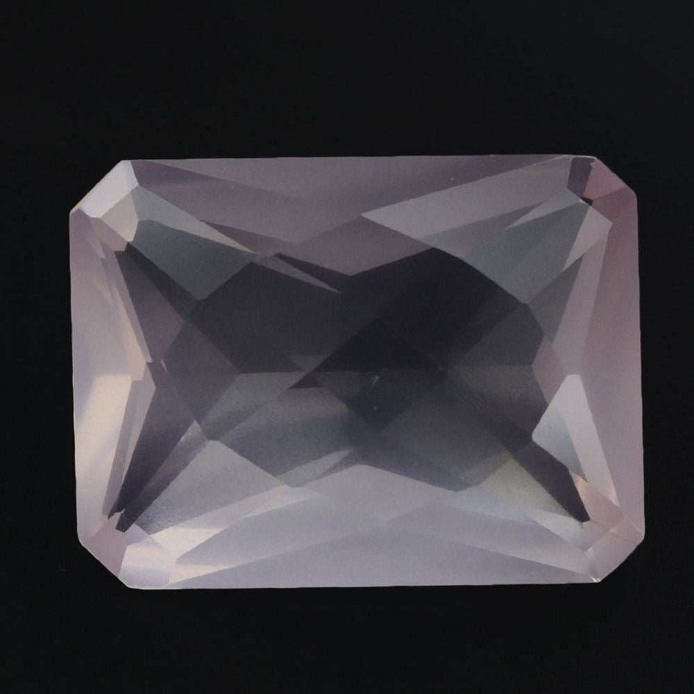 ROSE QUARTZ SPECIAL CHECKER OCTAGON (DES#57) 16X12MM 10.39 Cts.