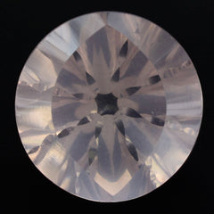 ROSE QUARTZ EYE CUT ROUND (DES#89) 13MM 7.59 Cts.