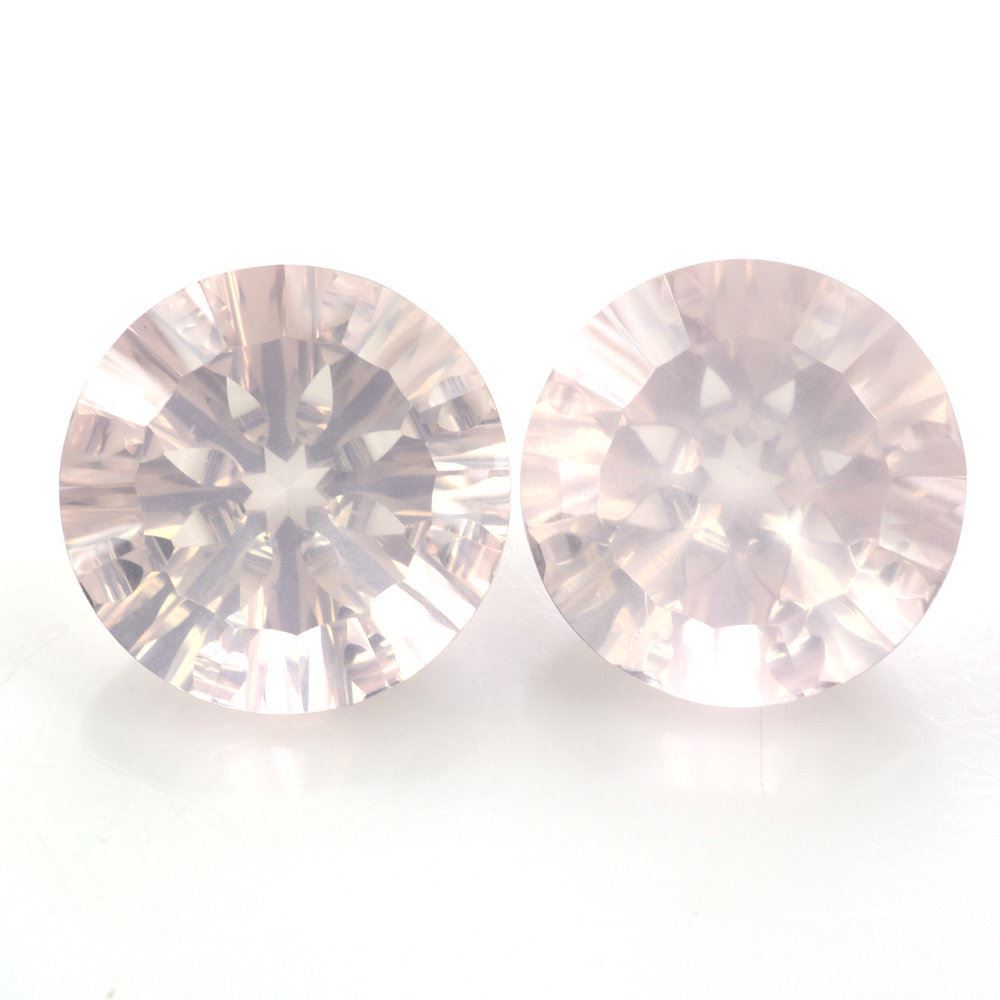 ROSE QUARTZ CONCAVE SPLENDOR CUT ROUND (DES#74) 16MM 13.47 Cts.