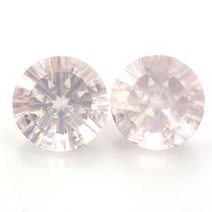 ROSE QUARTZ CONCAVE SPLENDOR CUT ROUND (DES#74) 16MM 13.47 Cts.