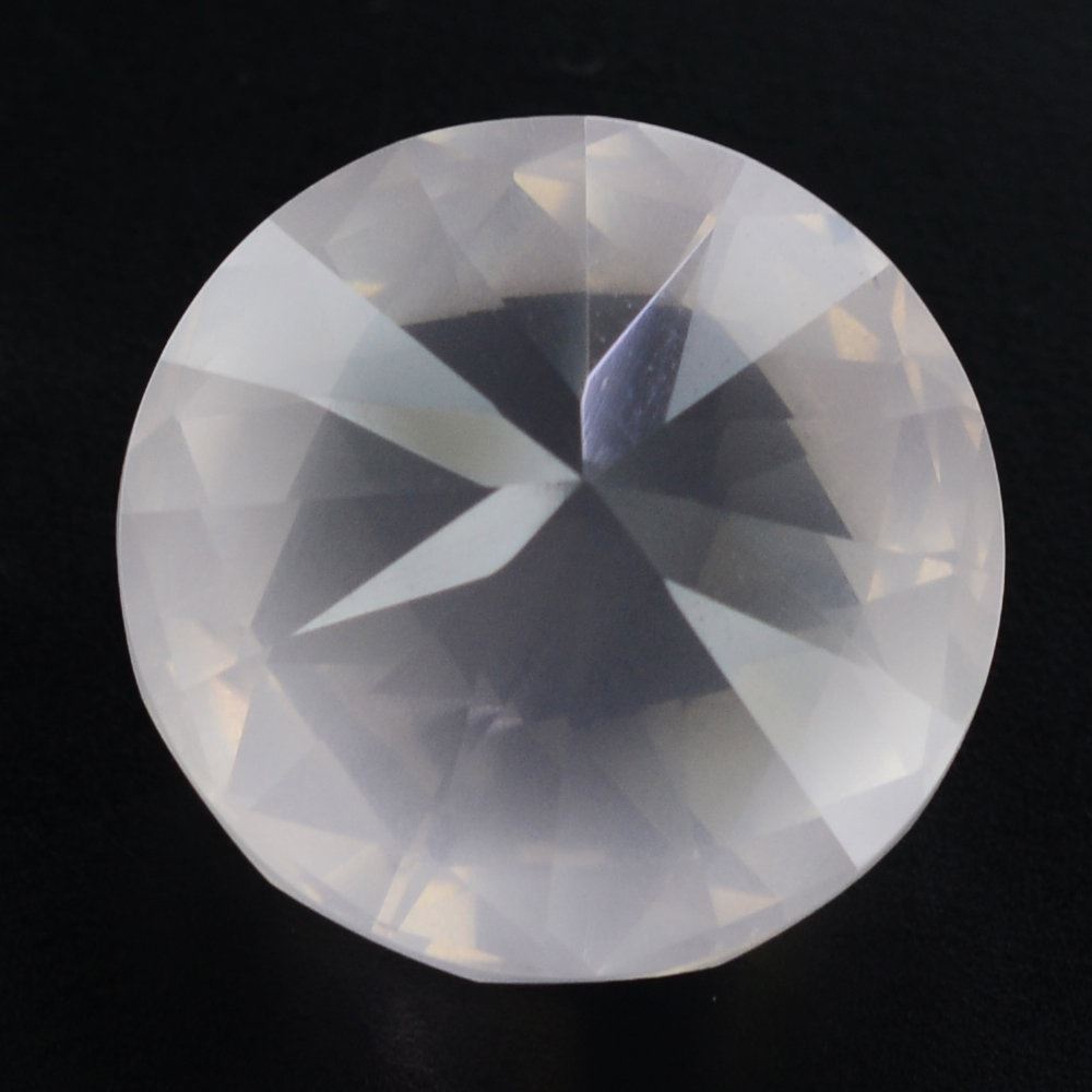 ROSE QUARTZ HIGH DOME ROSE CUT ROUND (DES#17) 15MM 14.30 Cts.