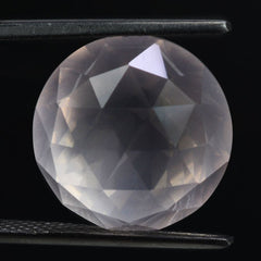 ROSE QUARTZ HIGH DOME ROSE CUT ROUND (DES#17) 15MM 14.30 Cts.