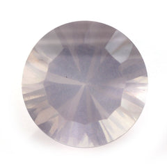 ROSE QUARTZ CONCAVE STRAIGHT FACET ROUND (DES#77) 10MM 3.10 Cts.