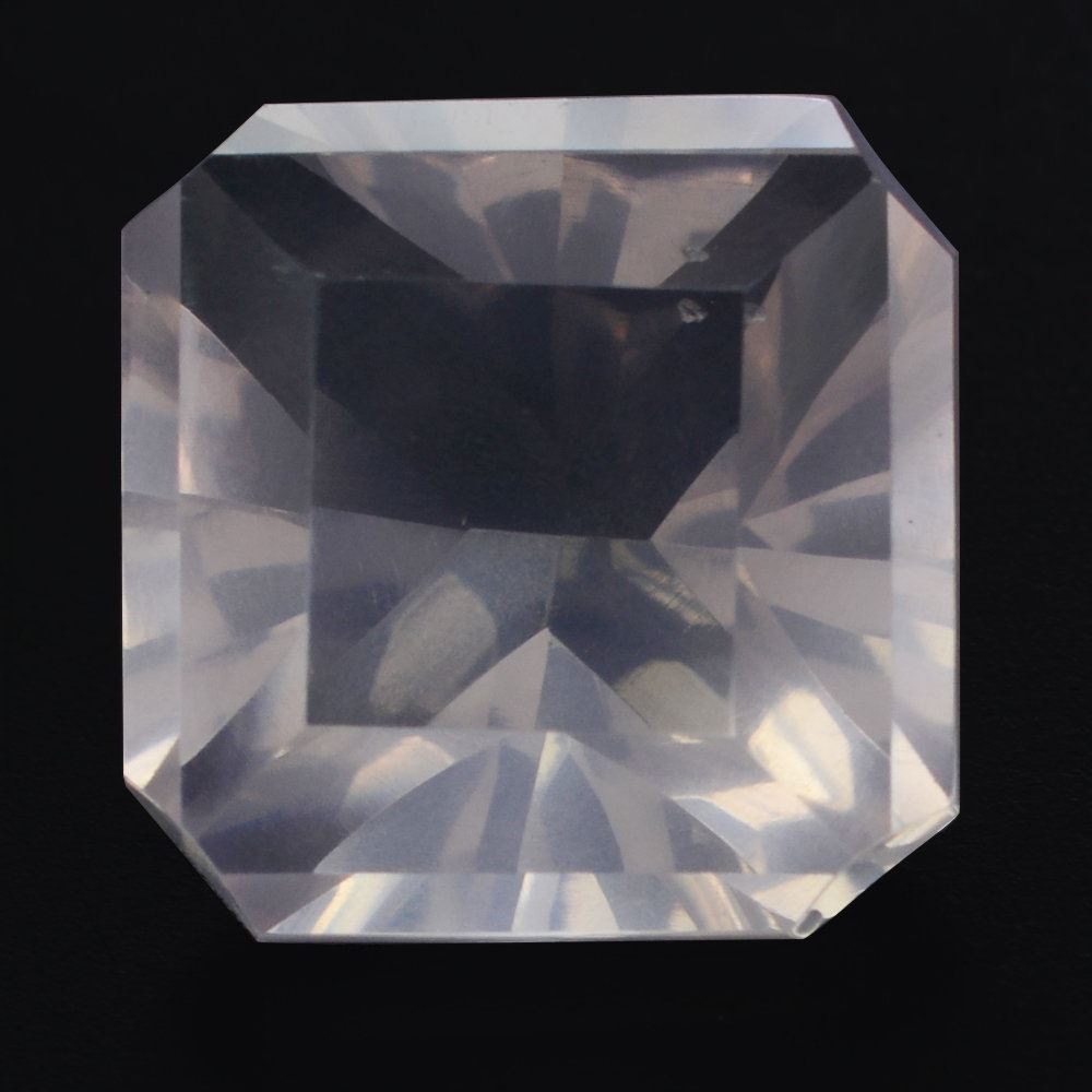ROSE QUARTZ ASCHER CONCAVE SQUARE-OCTAGON (DES#139) 10MM 3.89 Cts.