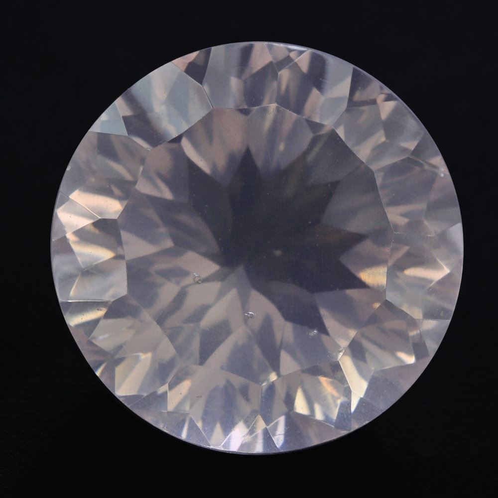 ROSE QUARTZ CONCAVE CUT ROUND (DES#45) 12MM 6.05 Cts.