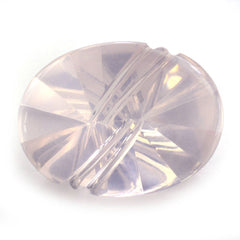 ROSE QUARTZ FLAT BUFFTOP LIGHTENING OVAL (DES#114) 20X15MM 13.70 Cts.