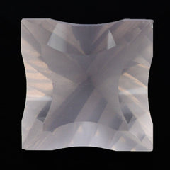 ROSE QUARTZ CONCAVE NINEY CUT SQUARE (DES#52) 12MM 7.20 Cts.