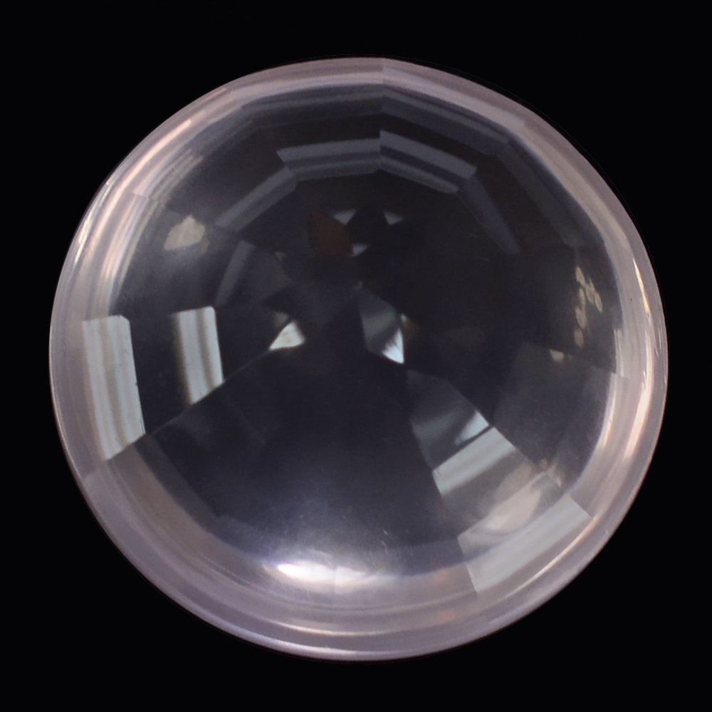 ROSE QUARTZ BUFFTOP CONCAVE STEP CUT BACK ROUND (DES#47) 15MM 10.60 Cts.
