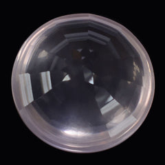 ROSE QUARTZ BUFFTOP CONCAVE STEP CUT BACK ROUND (DES#47) 15MM 10.60 Cts.