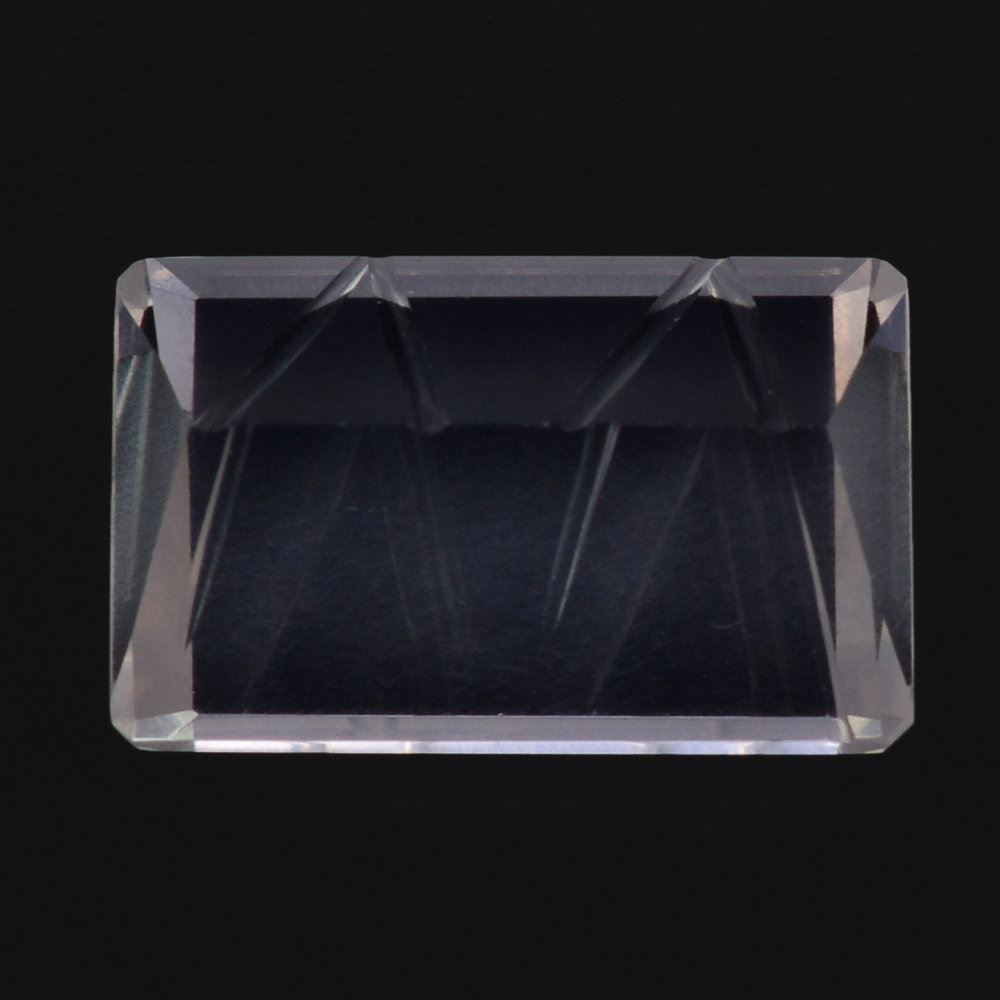 ROSE QUARTZ CONCAVE LIGHTENING CUT OCTAGON (DES#99) 14X9MM 5.71 Cts.