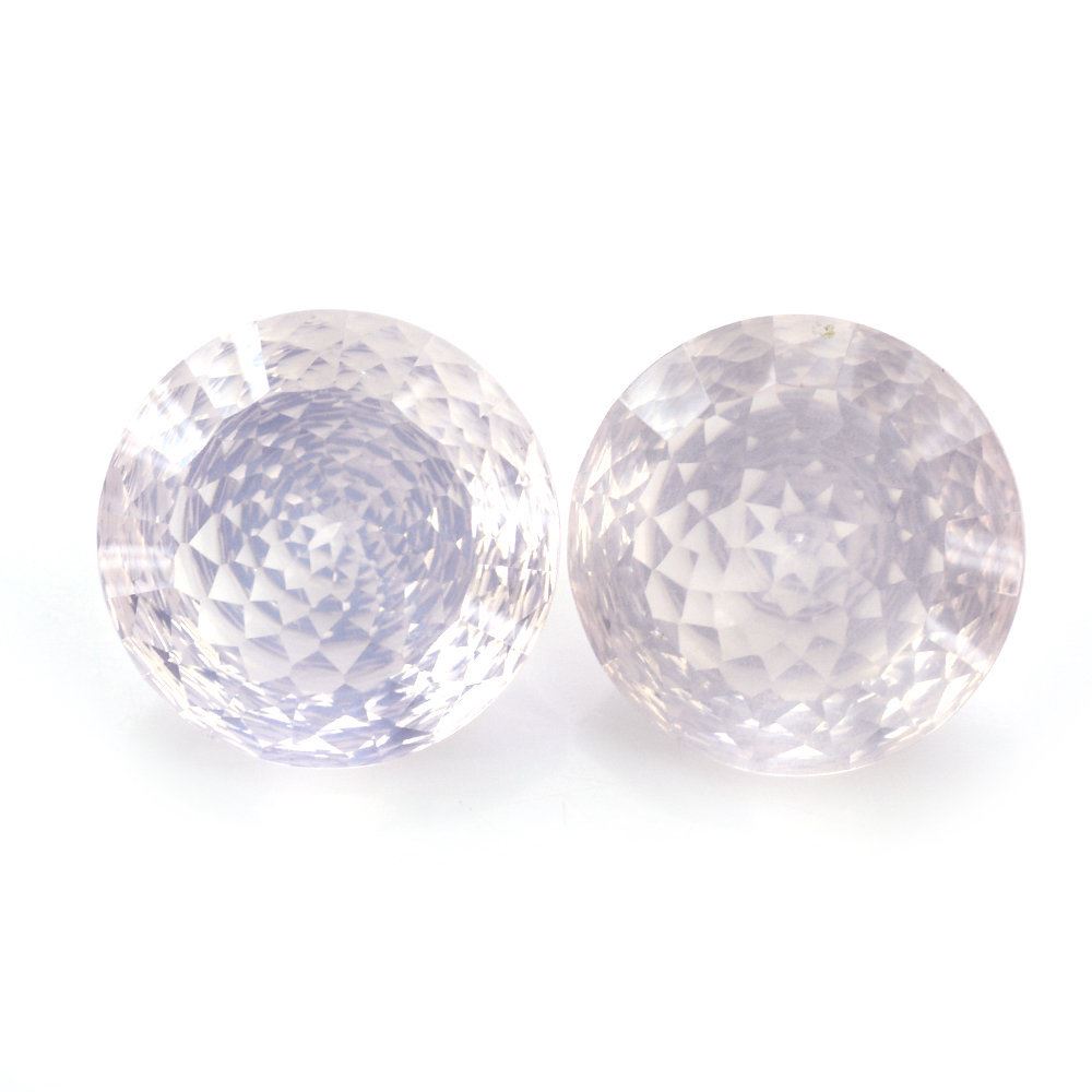 ROSE QUARTZ NIRVANA CUT ROUND (DES#81) 14MM 8.52 Cts.