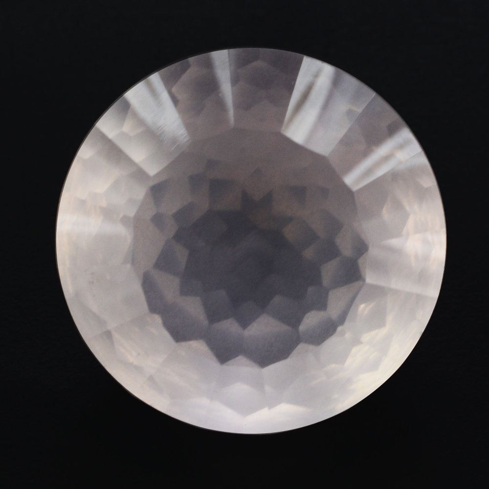 ROSE QUARTZ NIRVANA CUT ROUND (DES#81) 14MM 8.50 Cts.