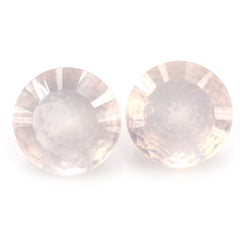 ROSE QUARTZ NIRVANA CUT ROUND (DES#81) 14MM 8.50 Cts.