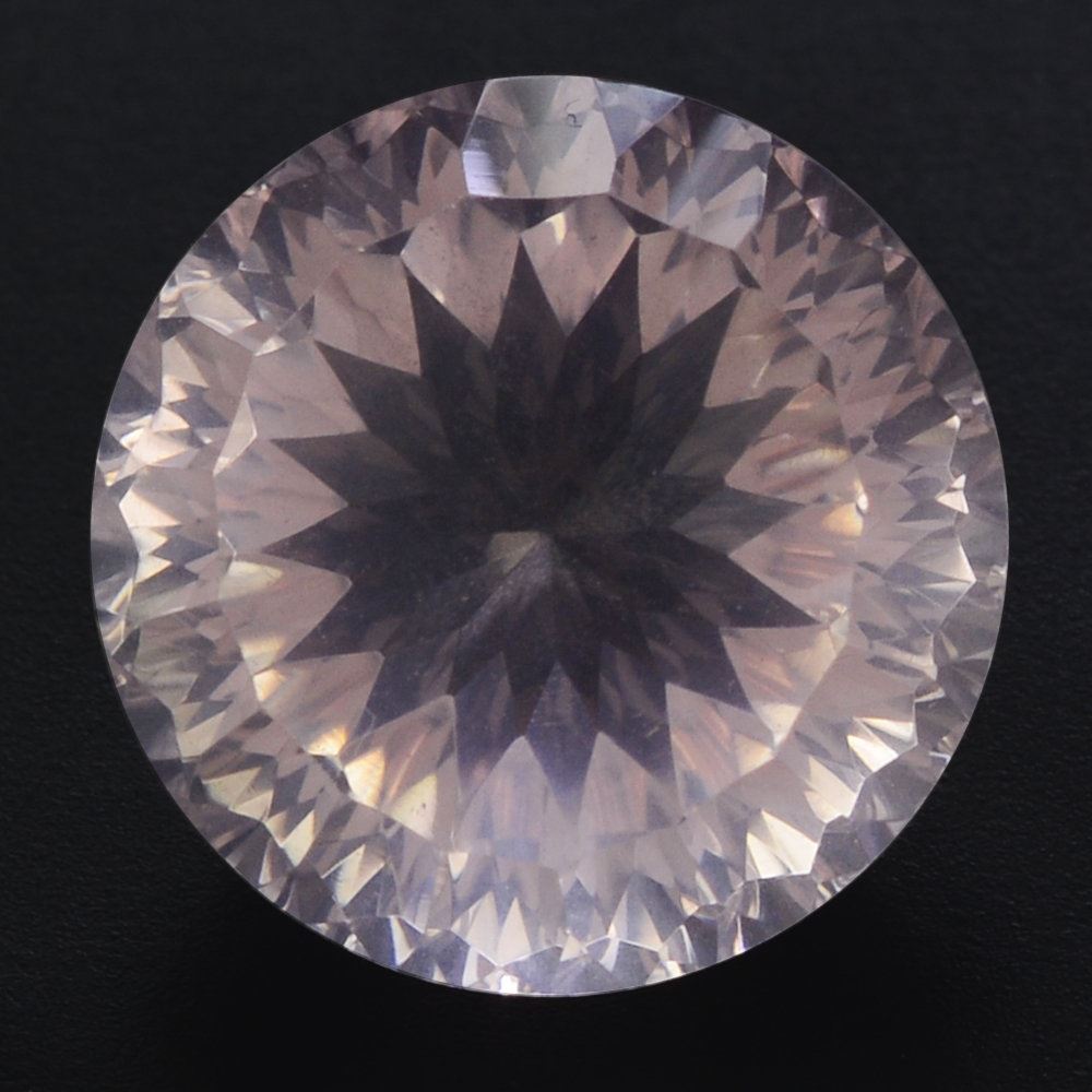 ROSE QUARTZ CONCAVE CUT ROUND (DES#46) 13MM 8.20 Cts.