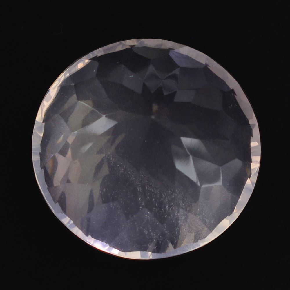ROSE QUARTZ CONCAVE CUT ROUND (DES#46) 13MM 8.20 Cts.