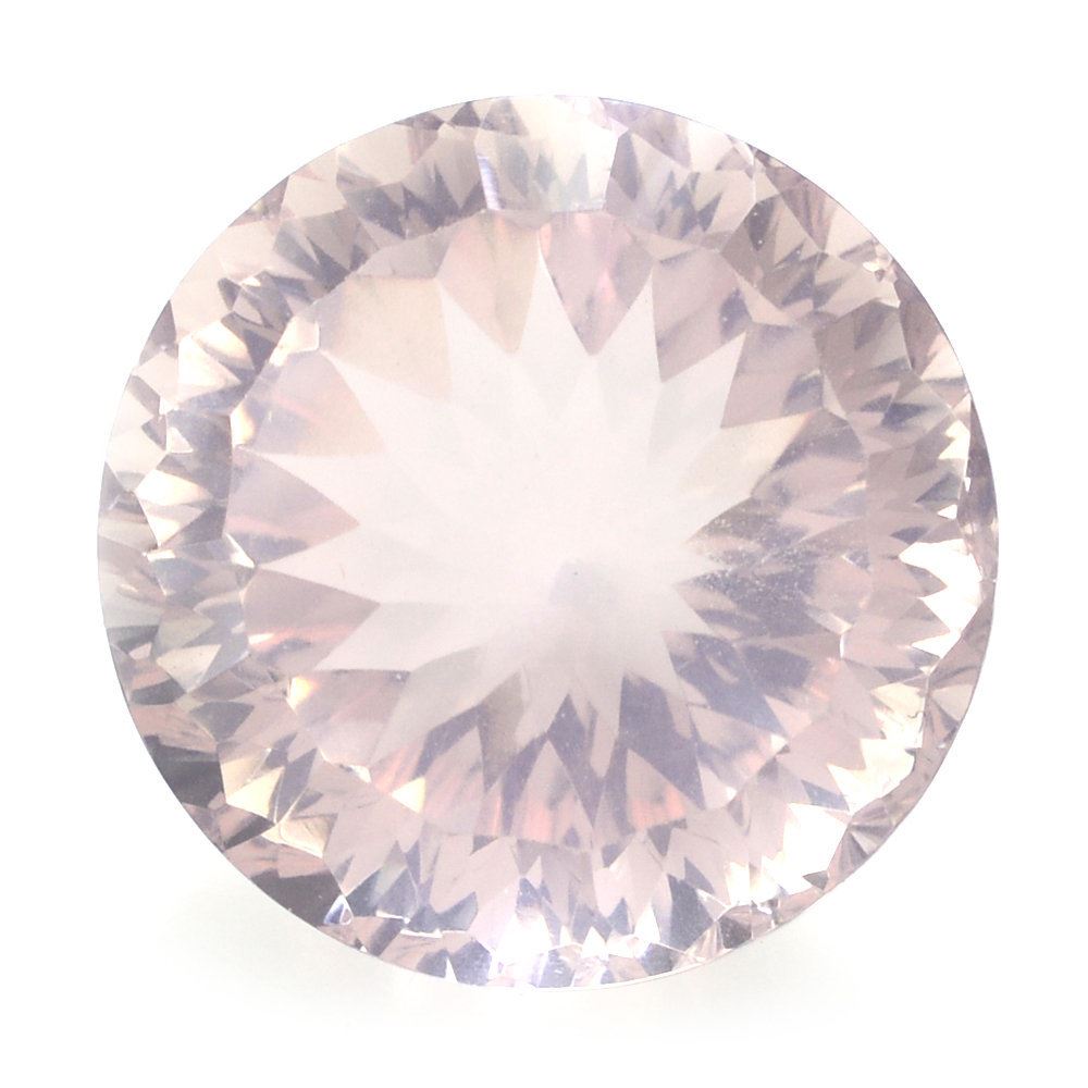 ROSE QUARTZ CONCAVE CUT ROUND (DES#46) 13MM 8.20 Cts.