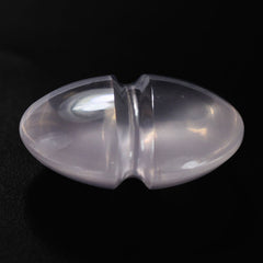 ROSE QUARTZ LENTIL ROUND WITH CARVED BELT (DES#25) 14MM 6.30 Cts.