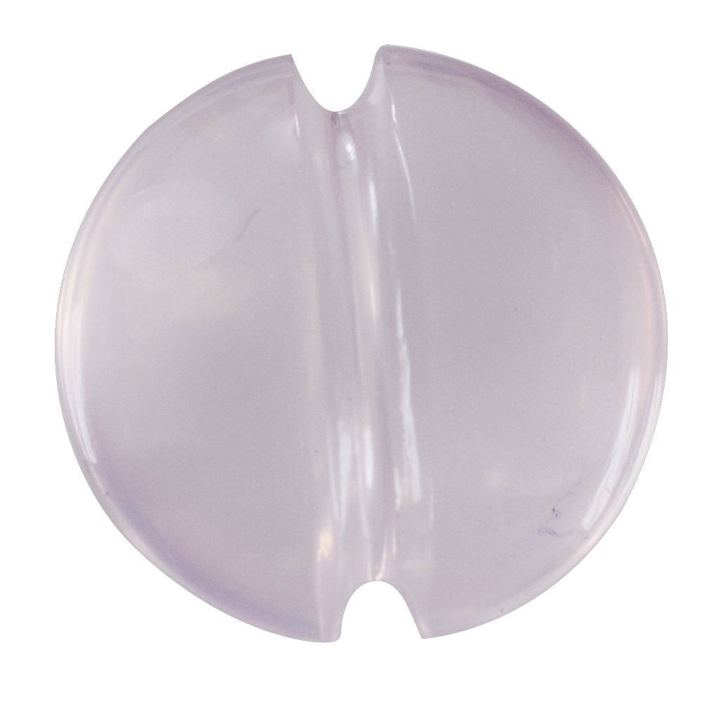 ROSE QUARTZ LENTIL ROUND WITH CARVED BELT (DES#25) 14MM 6.30 Cts.