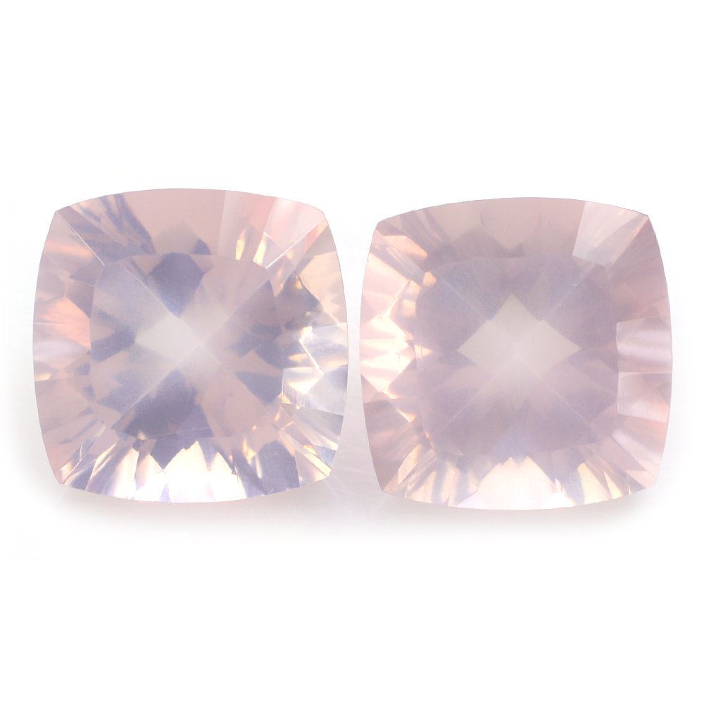 ROSE QUARTZ CONCAVE CUT CUSHION (DES#71) 10MM 4.06 Cts.