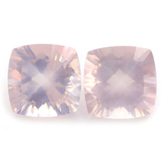 ROSE QUARTZ CONCAVE CUT CUSHION (DES#71) 10MM 4.06 Cts.