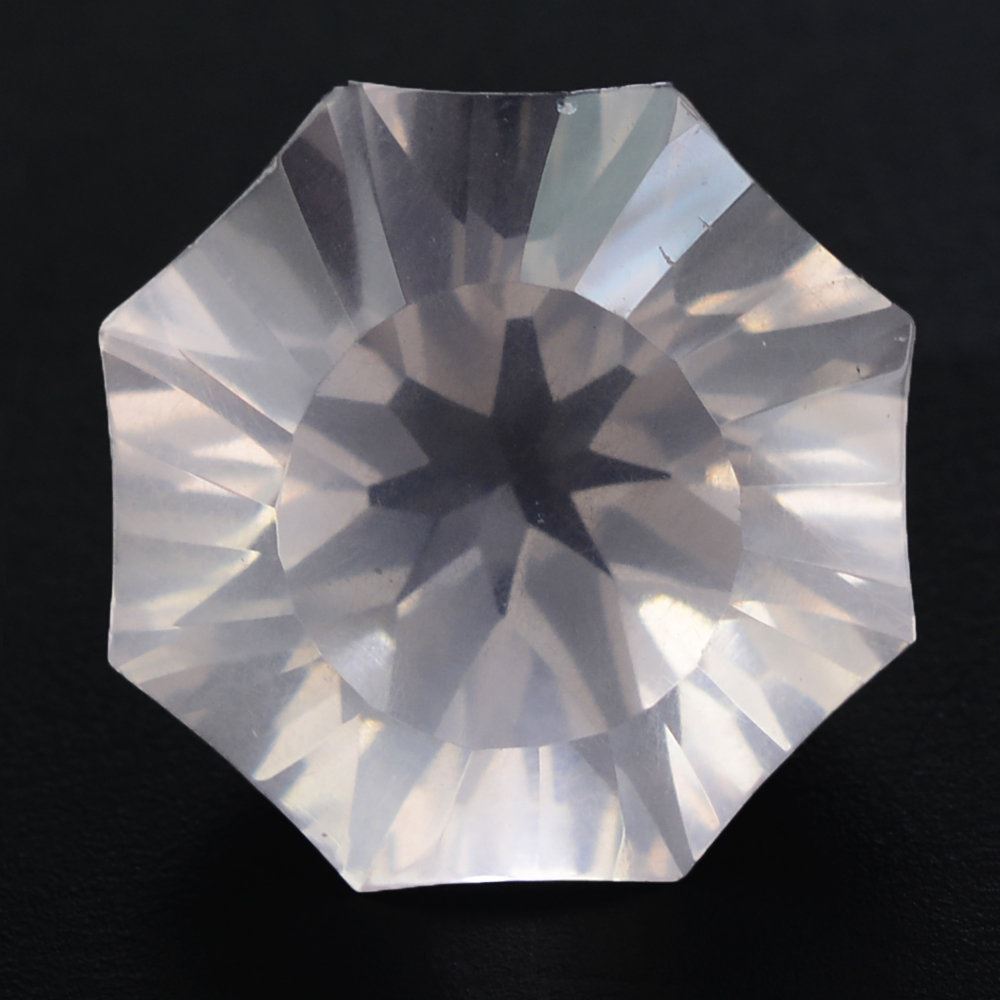 ROSE QUARTZ NINETY CUT ROUND (DES#83) 10.50MM 3.70 Cts.