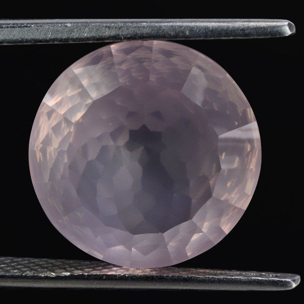 ROSE QUARTZ NIRVANA CUT ROUND (DES#81) 14MM 8.52 Cts.
