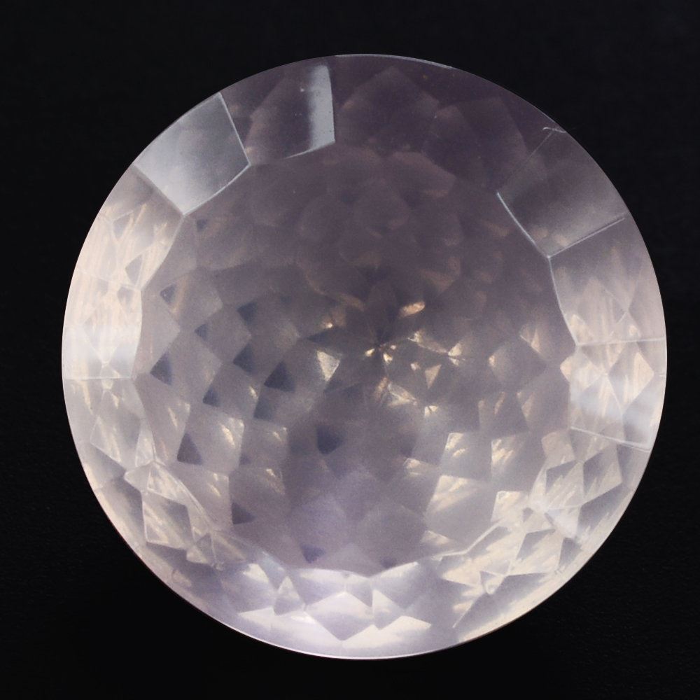 ROSE QUARTZ NIRVANA CUT ROUND (DES#81) 12MM 5.50 Cts.