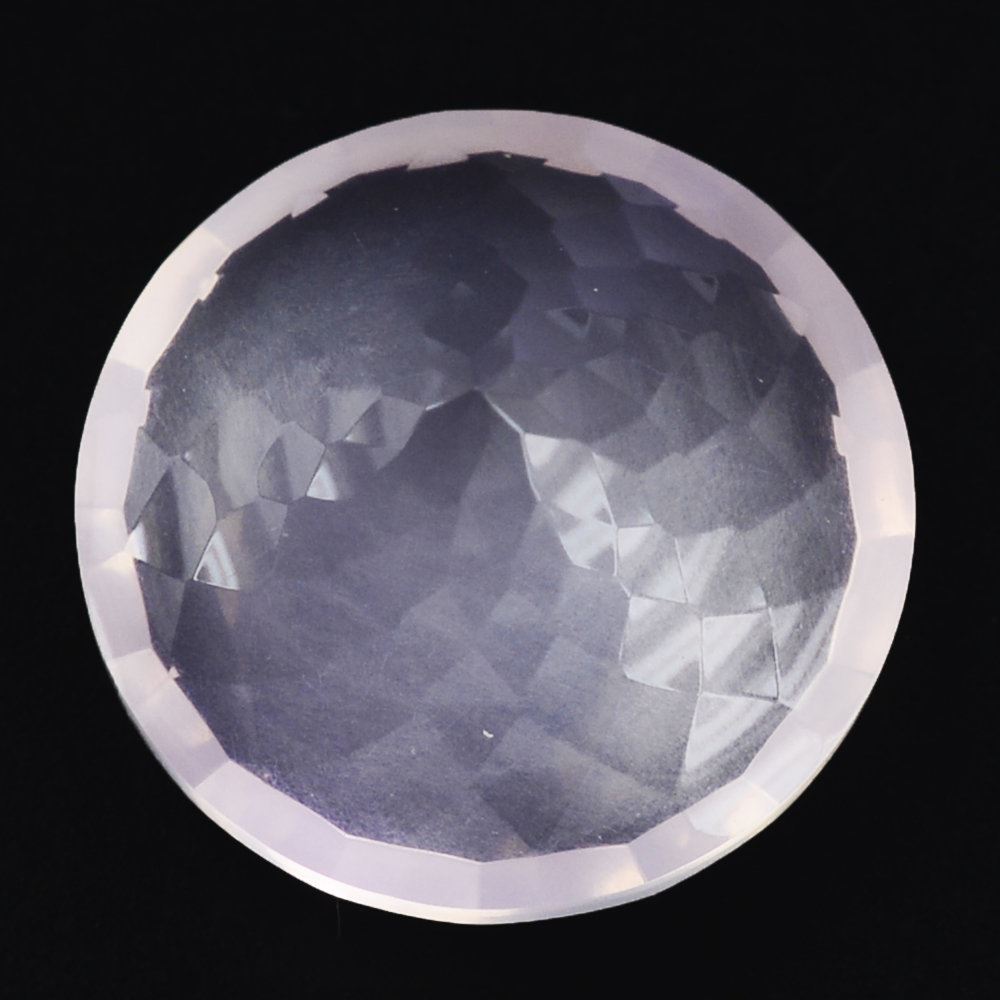 ROSE QUARTZ NIRVANA CUT ROUND (DES#81) 12MM 5.50 Cts.