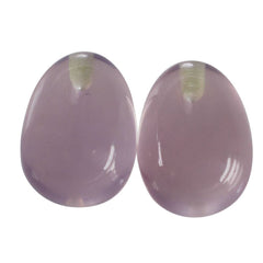 ROSE QUARTZ PLAIN EGGS (HALF DRILL) (DES#53) 9X6.50MM 2.88 Cts.