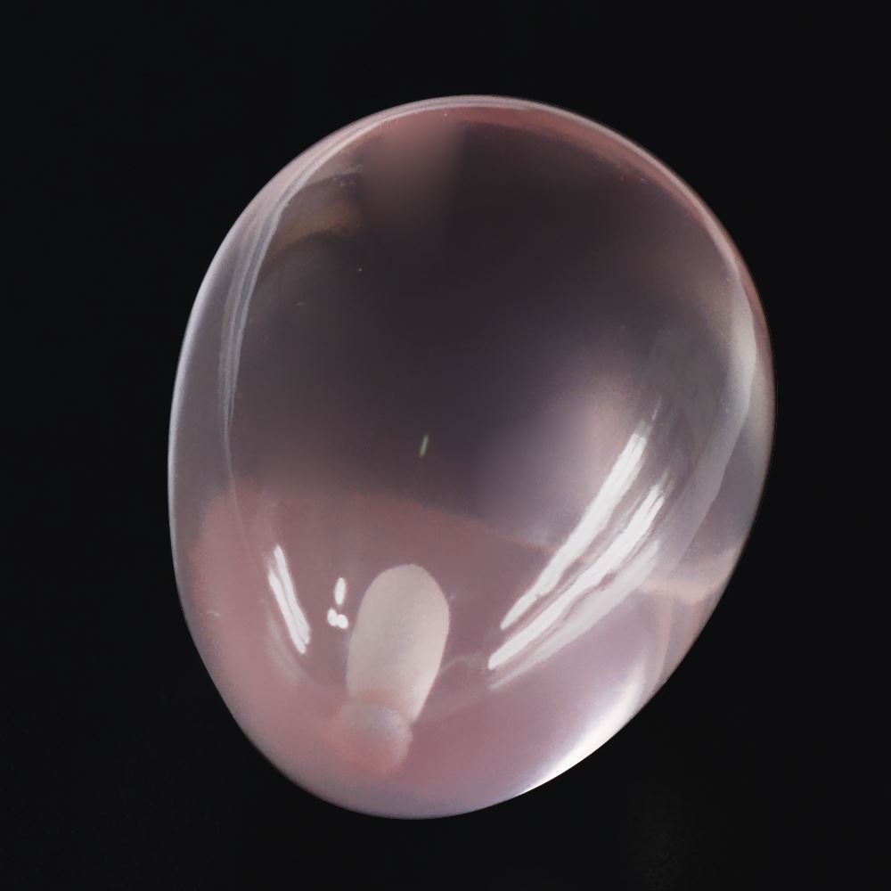 ROSE QUARTZ PLAIN EGGS (HALF DRILL) (DES#53) 13X9MM 7.20 Cts.