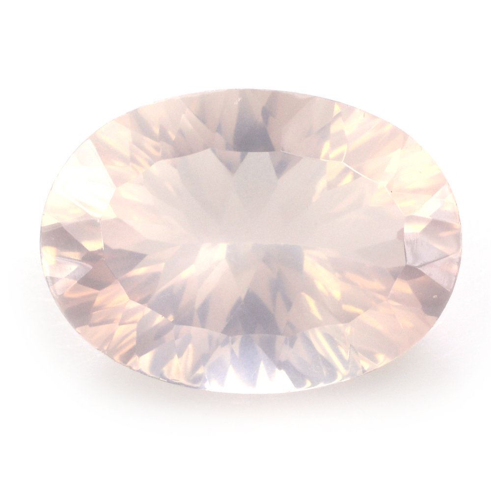 ROSE QUARTZ CONCAVE CUT OVAL (DES#73) 18X13MM 10.80 Cts.