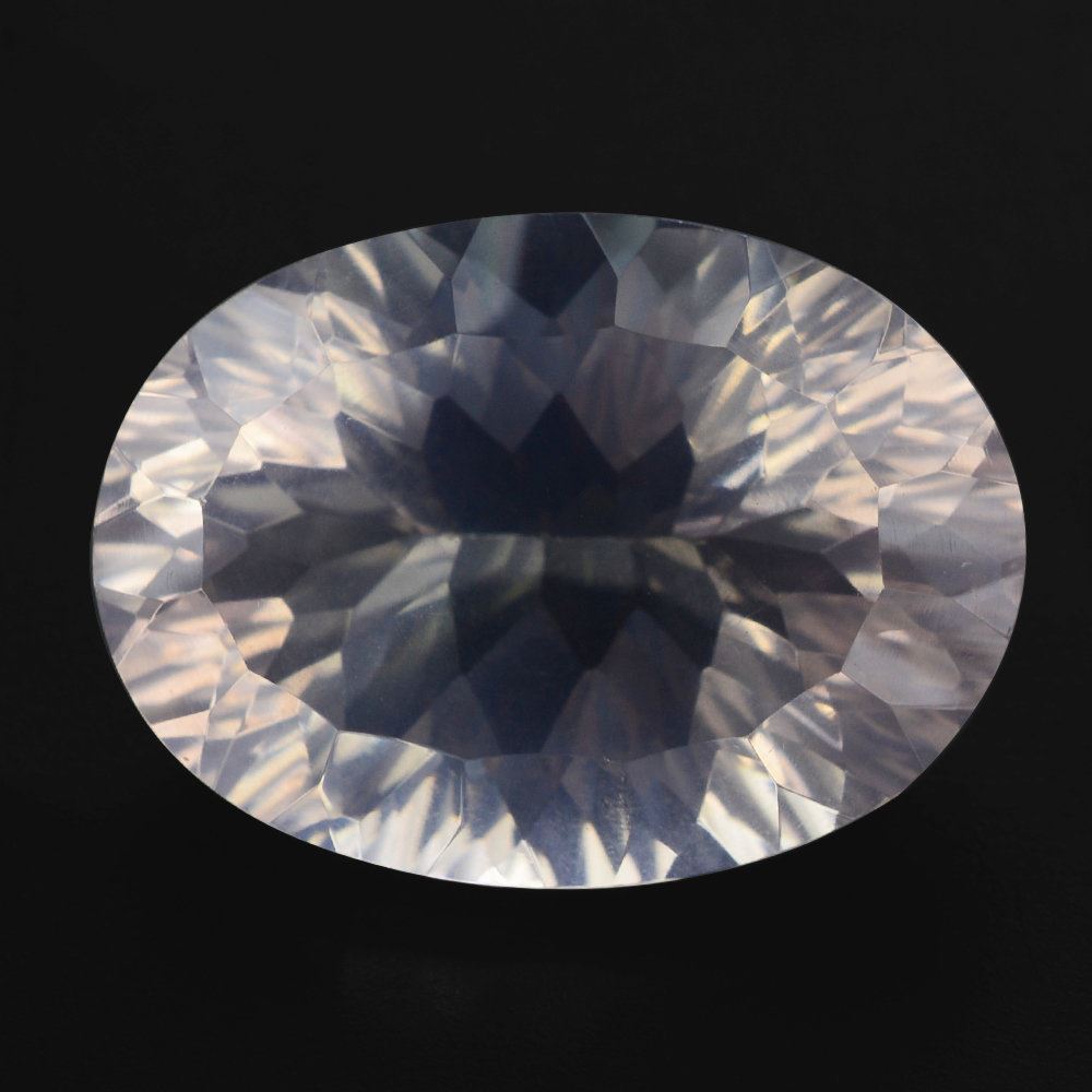 ROSE QUARTZ CONCAVE CUT OVAL (DES#73) 18X13MM 11.45 Cts.