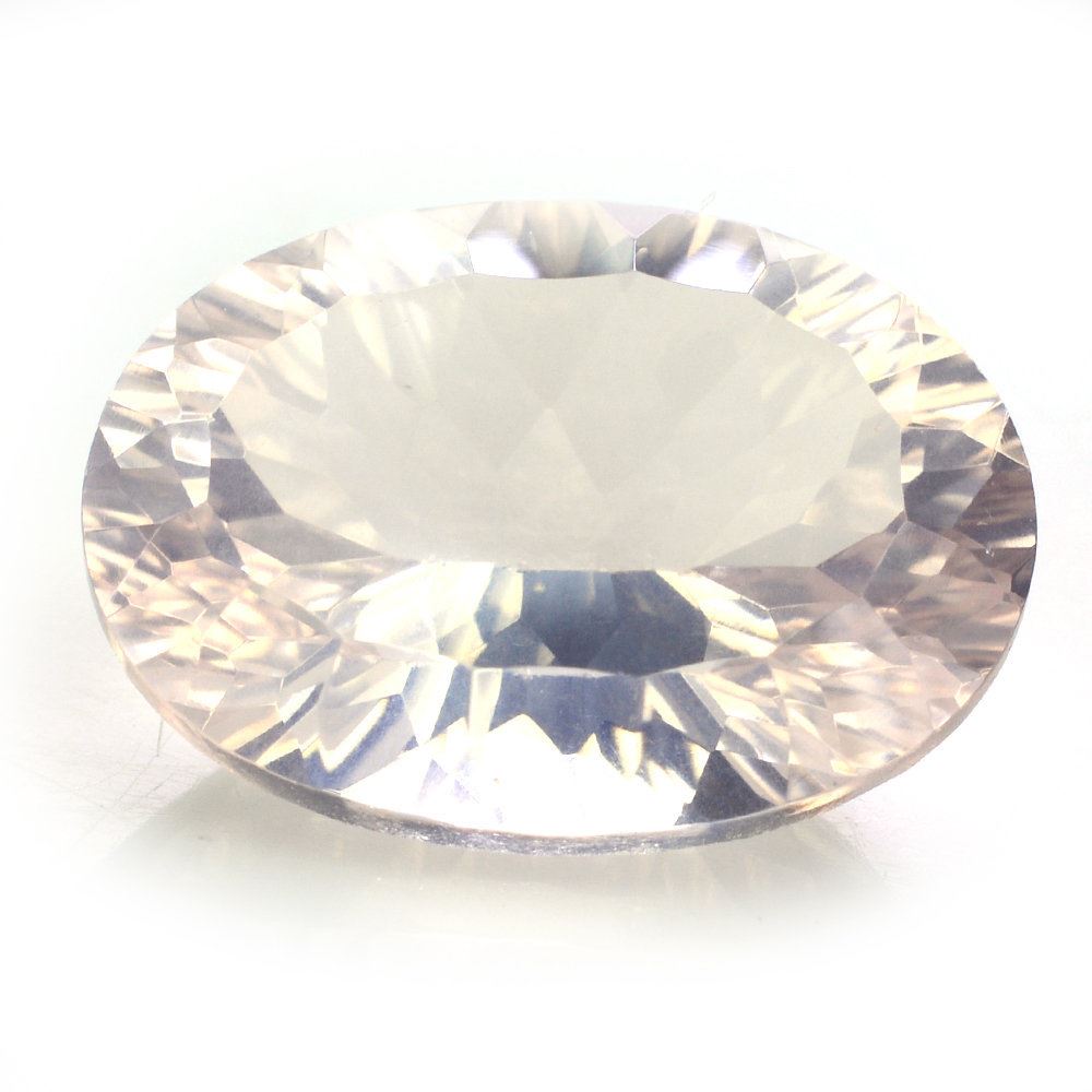ROSE QUARTZ CONCAVE CUT OVAL (DES#73) 18X13MM 11.45 Cts.