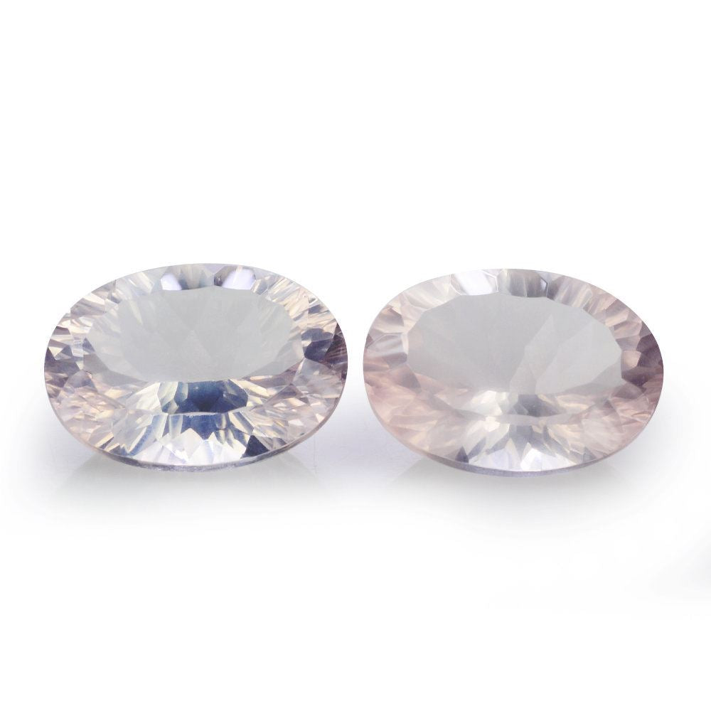 ROSE QUARTZ CONCAVE CUT OVAL (DES#73) 18X13MM 11.45 Cts.