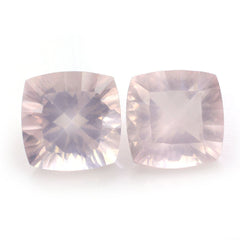 ROSE QUARTZ CONCAVE CUT CUSHION (DES#71) 10MM 4.03 Cts.