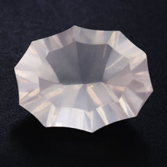 ROSE QUARTZ CONCAVE NINETY CUT OVAL (DES#51) 11X9MM 3.00 Cts.