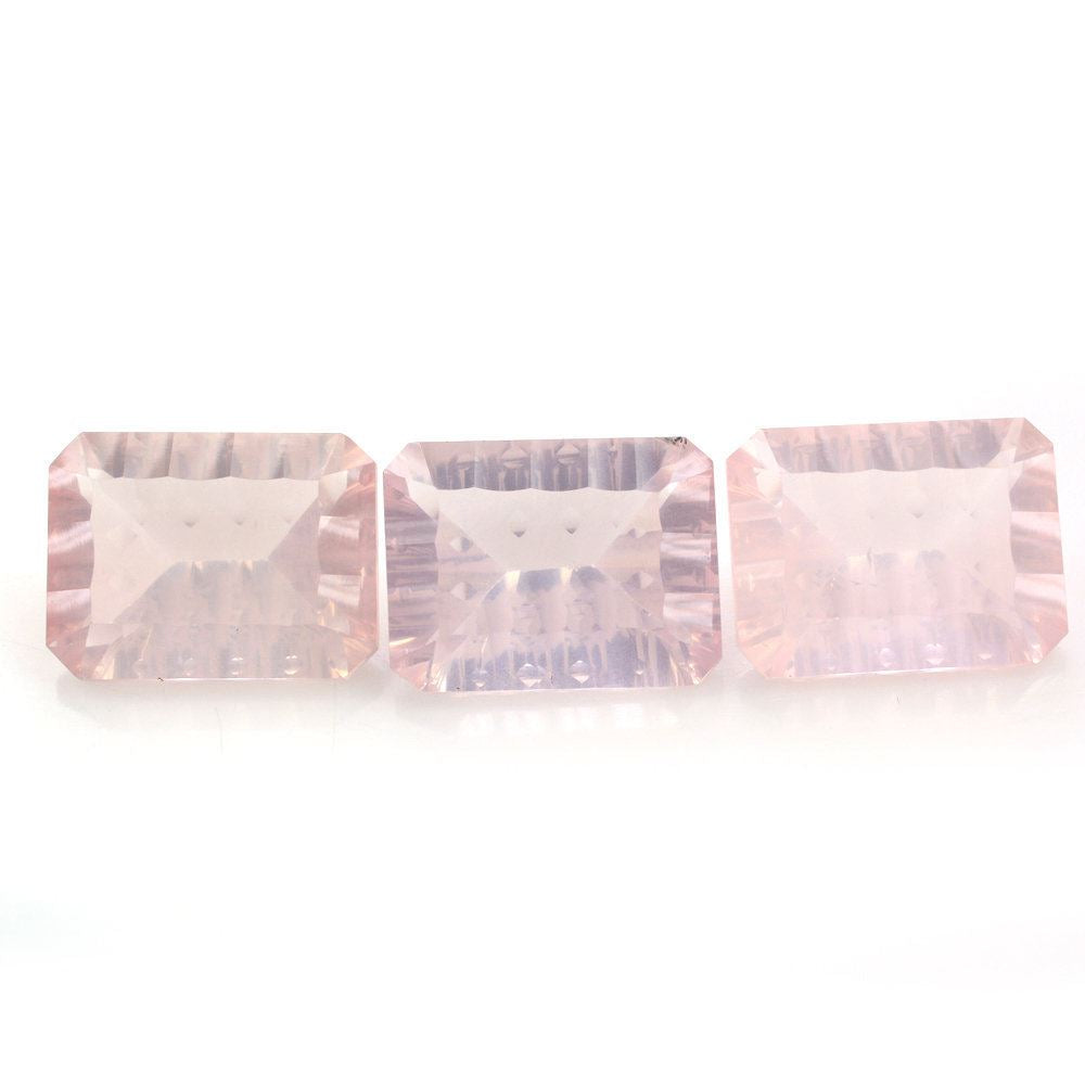 ROSE QUARTZ CONCAVE SPLENDOR CUT OCTAGON (DES#41) 16X12MM 9.62 Cts.