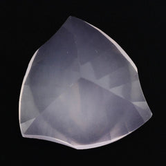 ROSE QUARTZ LEAF CONCAVE TRILLION (DES#125) 14MM 7.45 Cts.