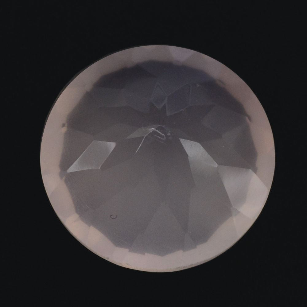 ROSE QUARTZ CONCAVE CUT ROUND (DES#45) 12MM 6.20 Cts.