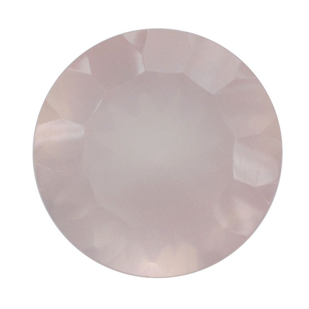 ROSE QUARTZ CONCAVE CUT ROUND (DES#45) 12MM 6.20 Cts.