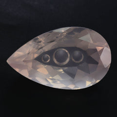 ROSE QUARTZ SUPPER BUBBLE PEAR (DES#123) 20X12MM 10.10 Cts.