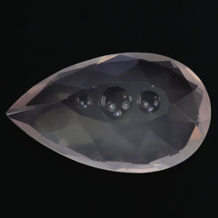 ROSE QUARTZ SUPPER BUBBLE PEAR (DES#123) 20X12MM 10.10 Cts.
