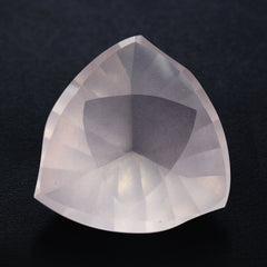ROSE QUARTZ LEAF CONCAVE TRILLION (DES#125) 14MM 7.38 Cts.
