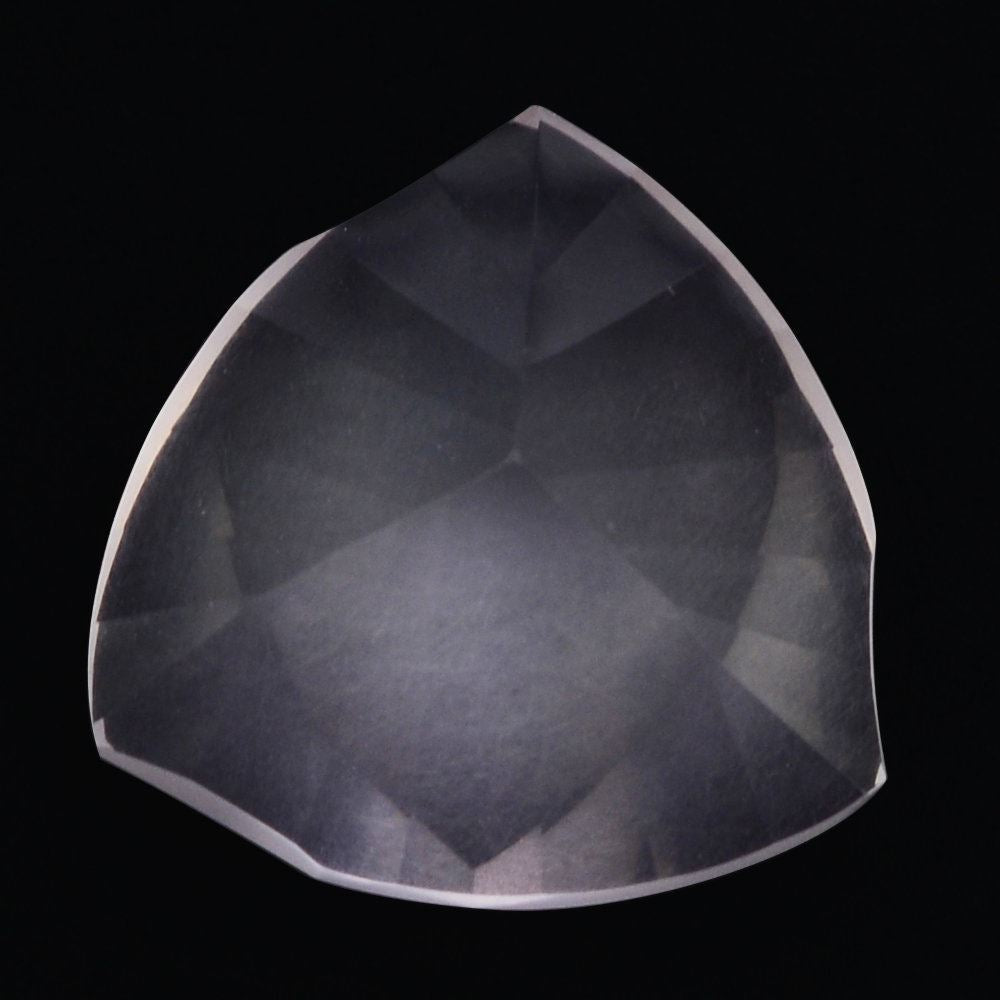 ROSE QUARTZ LEAF CONCAVE TRILLION (DES#125) 14MM 7.38 Cts.