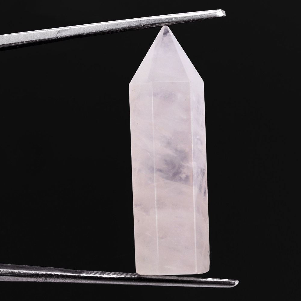 ROSE QUARTZ STEP CUT PENCIL 30X8MM 19.51 Cts.