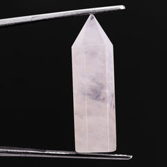 ROSE QUARTZ STEP CUT PENCIL 30X8MM 19.51 Cts.