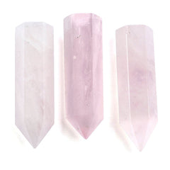 ROSE QUARTZ STEP CUT PENCIL 30X8MM 19.51 Cts.
